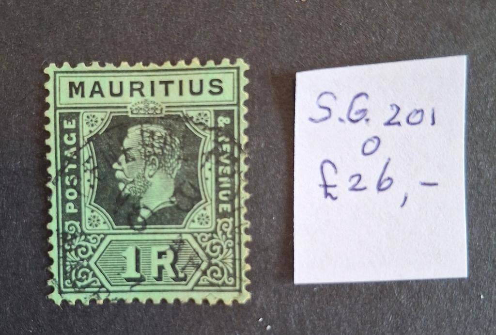 Engelse kolonie Mauritius S.G. 201 gebruikt, Postzegels en Munten, Postzegels | Europa | UK, Verzenden