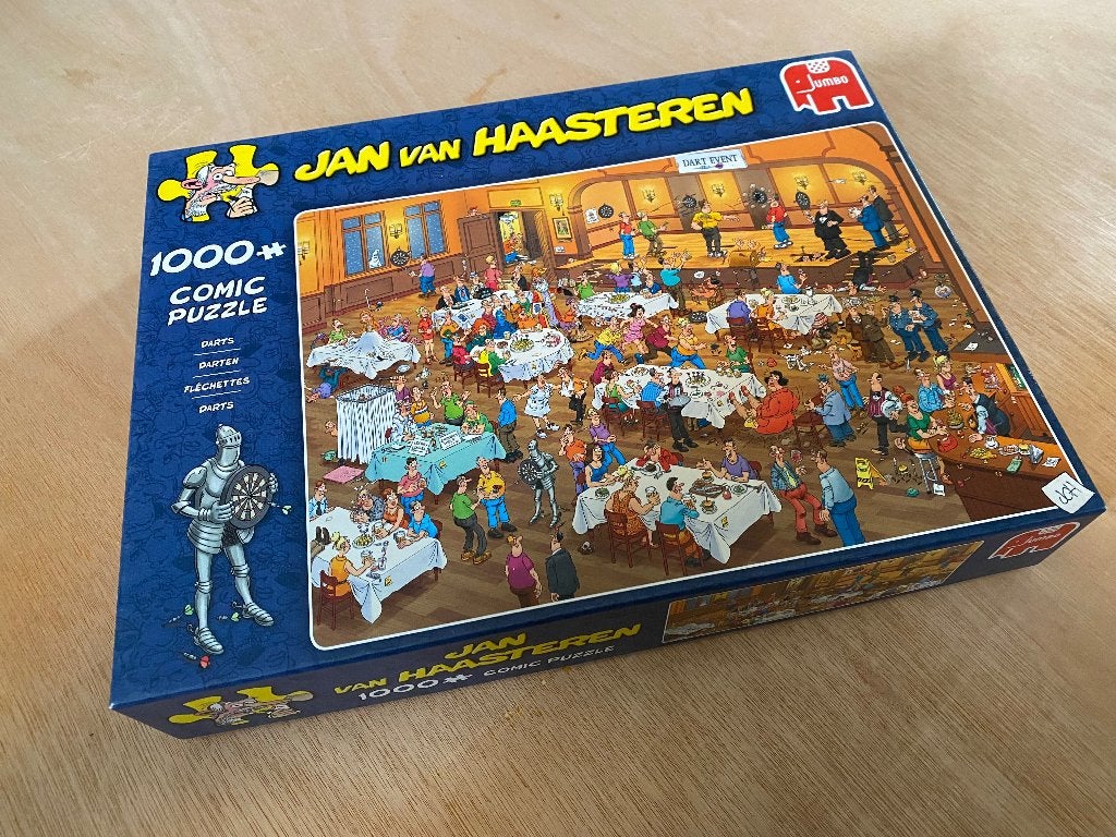 Jan van Haasteren Darts puzzel, Ophalen, 500 t/m 1500 stukjes, Gebruikt, Legpuzzel