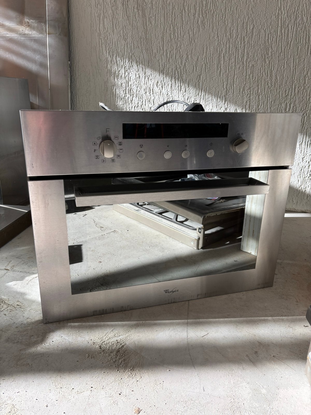 Whirlpool AMW 515/IX Inbouw Combimagnetron (RVS) – 40L, Ophalen, 45 tot 50 cm, Whirlpool, Gebruikt