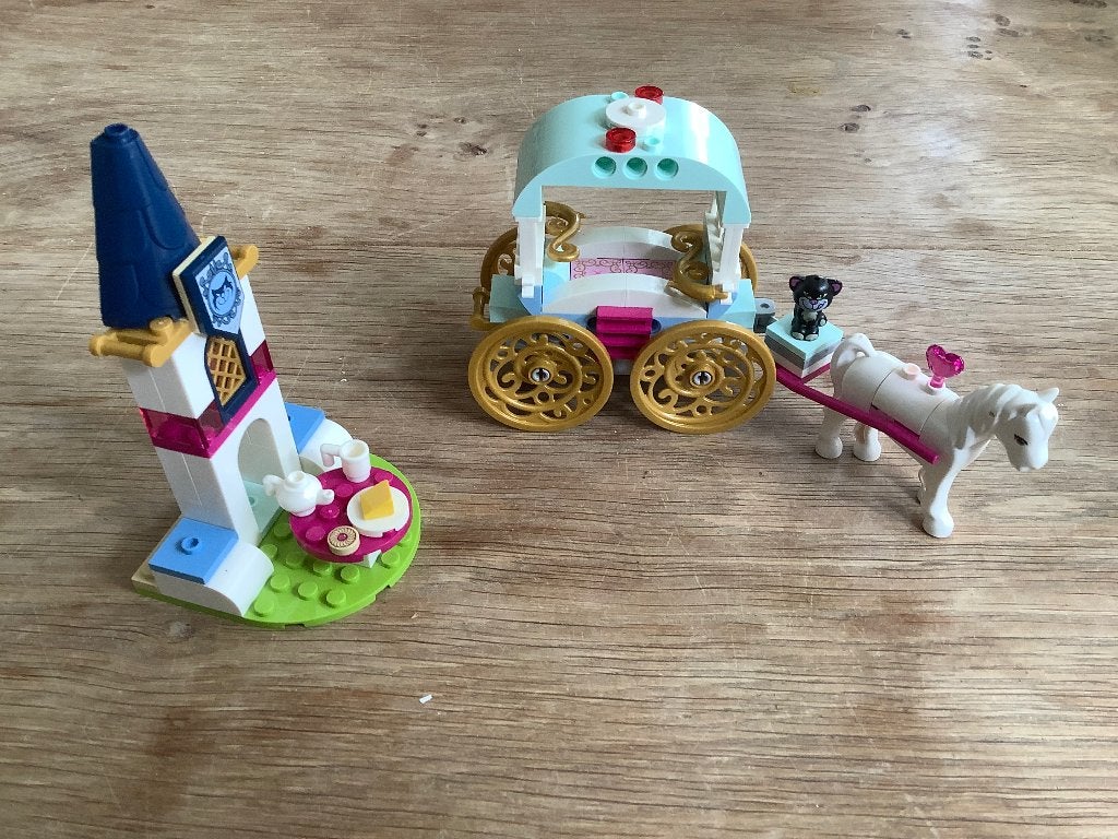 Lego Disney Princess Koets met paard en toren, Gebruikt, Lego, Ophalen of Verzenden, Disney