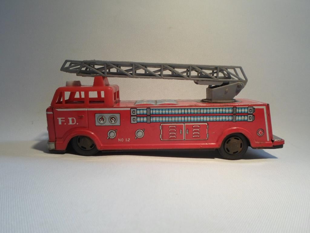 Vintage Fire Truck Blik, Verzamelen, Ophalen of Verzenden, Gebruikt