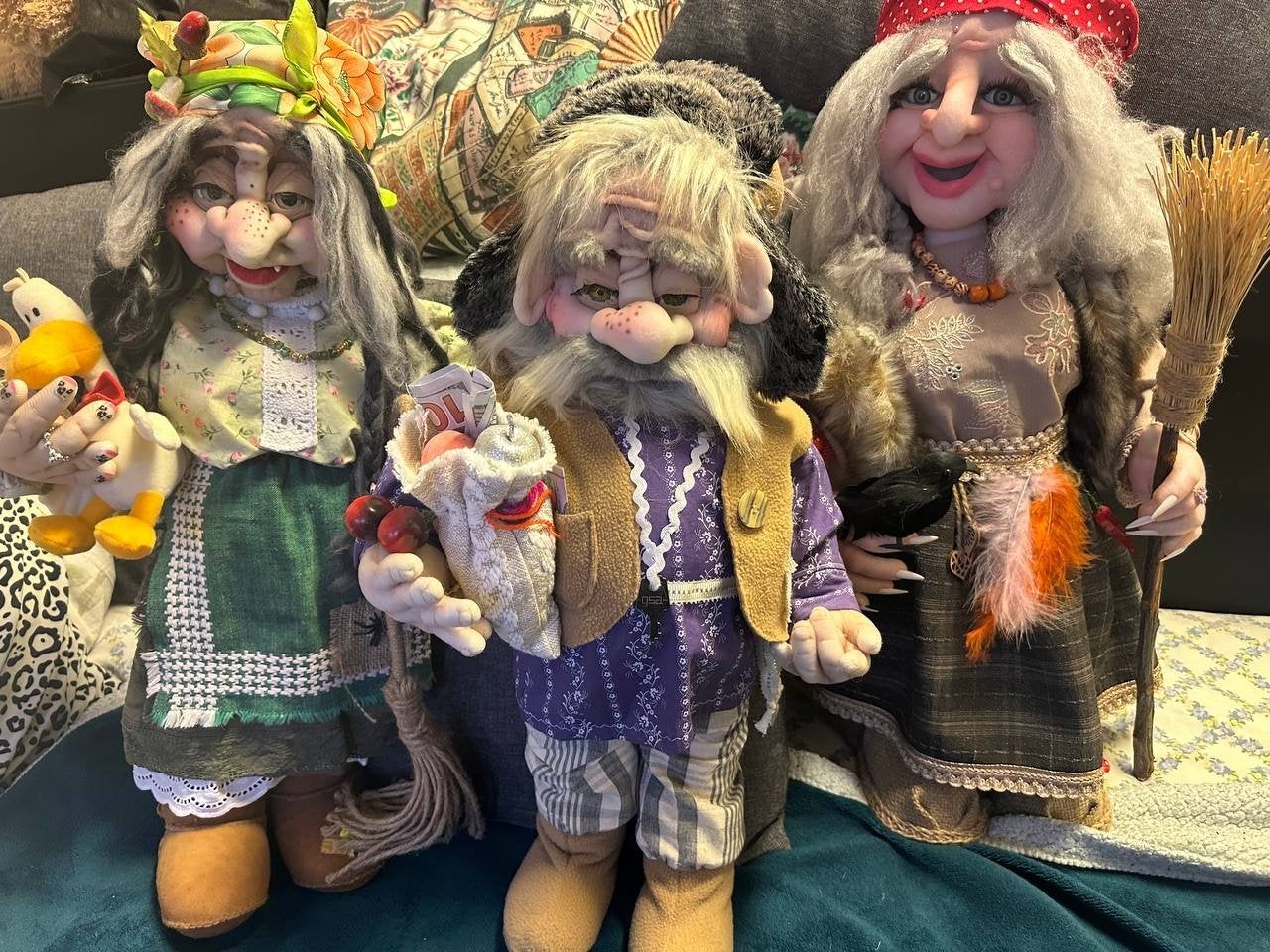 3 handgemaakte poppen (Lees de beschrijving!!), Ophalen of Verzenden, Nieuw, Overige typen