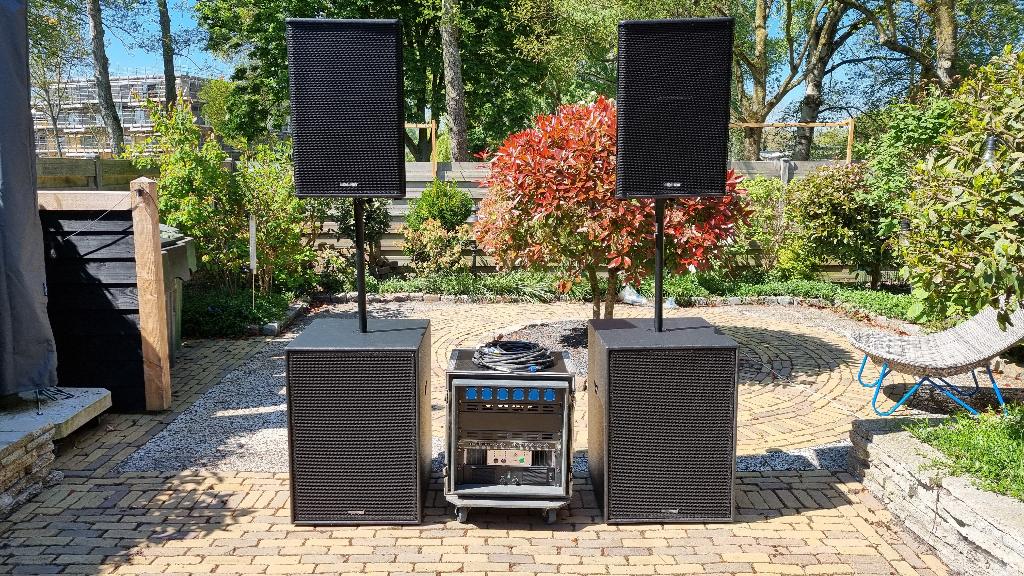 Speaker set HQ-Power Master Audio  t.amp geluid set Dj Band, Audio, Tv en Foto, Luidsprekers, Zo goed als nieuw, Complete surroundset