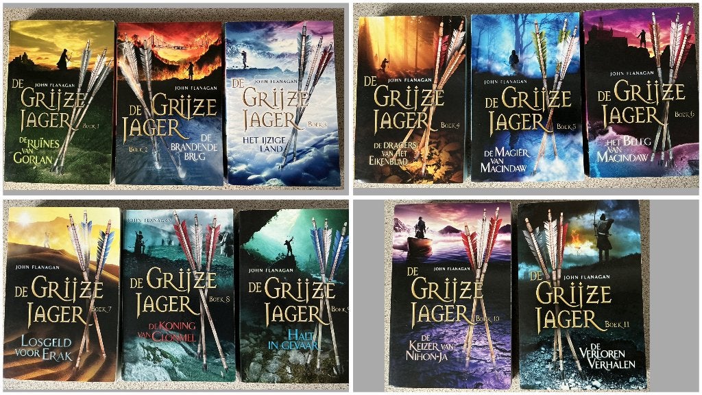 De Grijze Jager serie deel 1 t/m 11 - John Flanagan, Boeken, Ophalen of Verzenden, Gelezen, John Flanagan