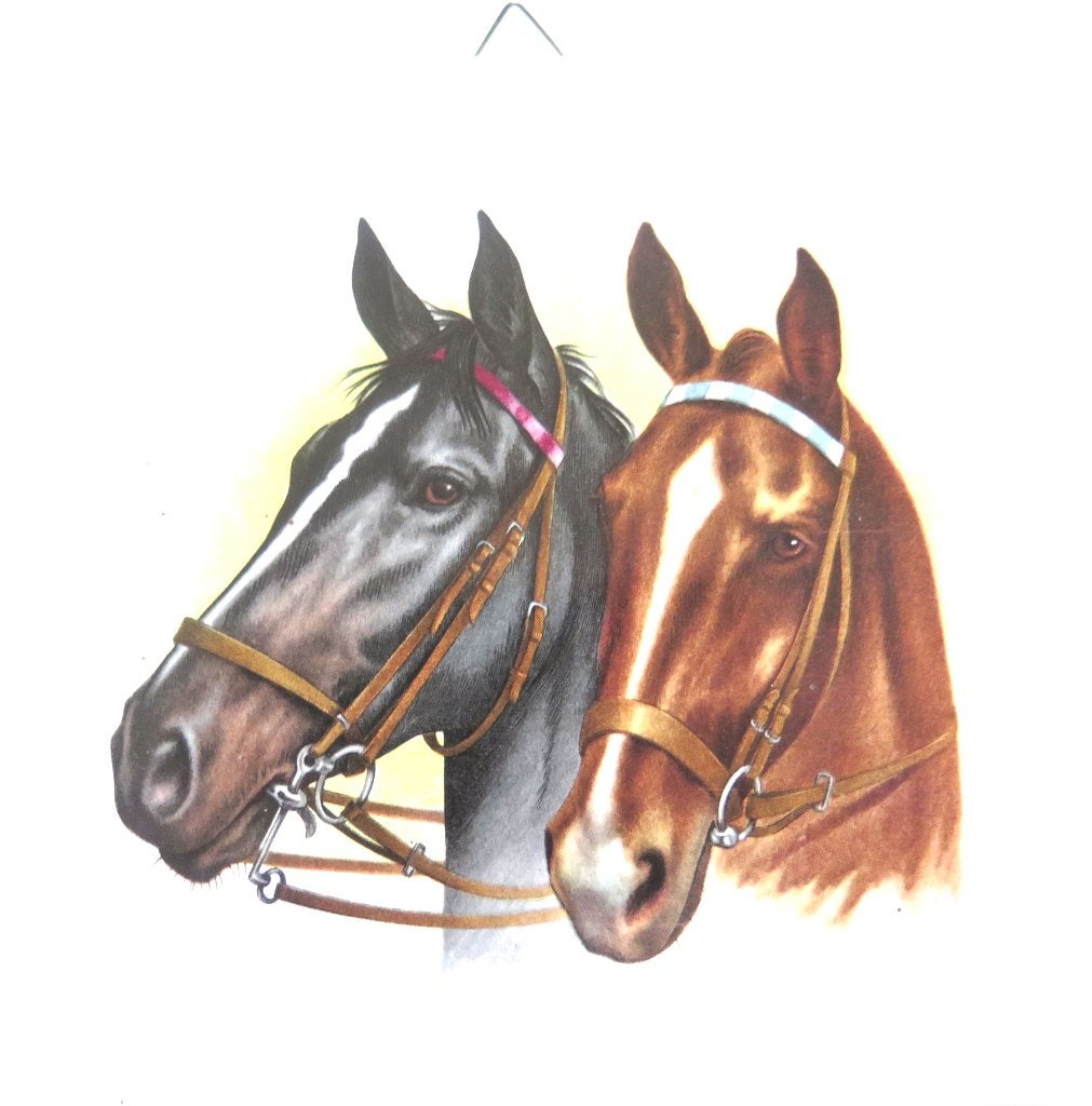 tegel 2 PAARDENHOOFDEN - fabrikant MOSA, 15x15 cm, Ophalen of Verzenden