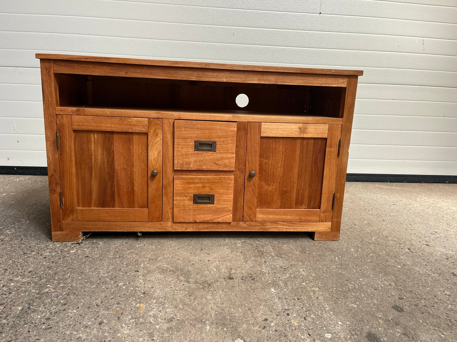 Houten TV-kastje - 110x50x65 cm, Ophalen, Gebruikt, 100 tot 150 cm, Minder dan 100 cm
