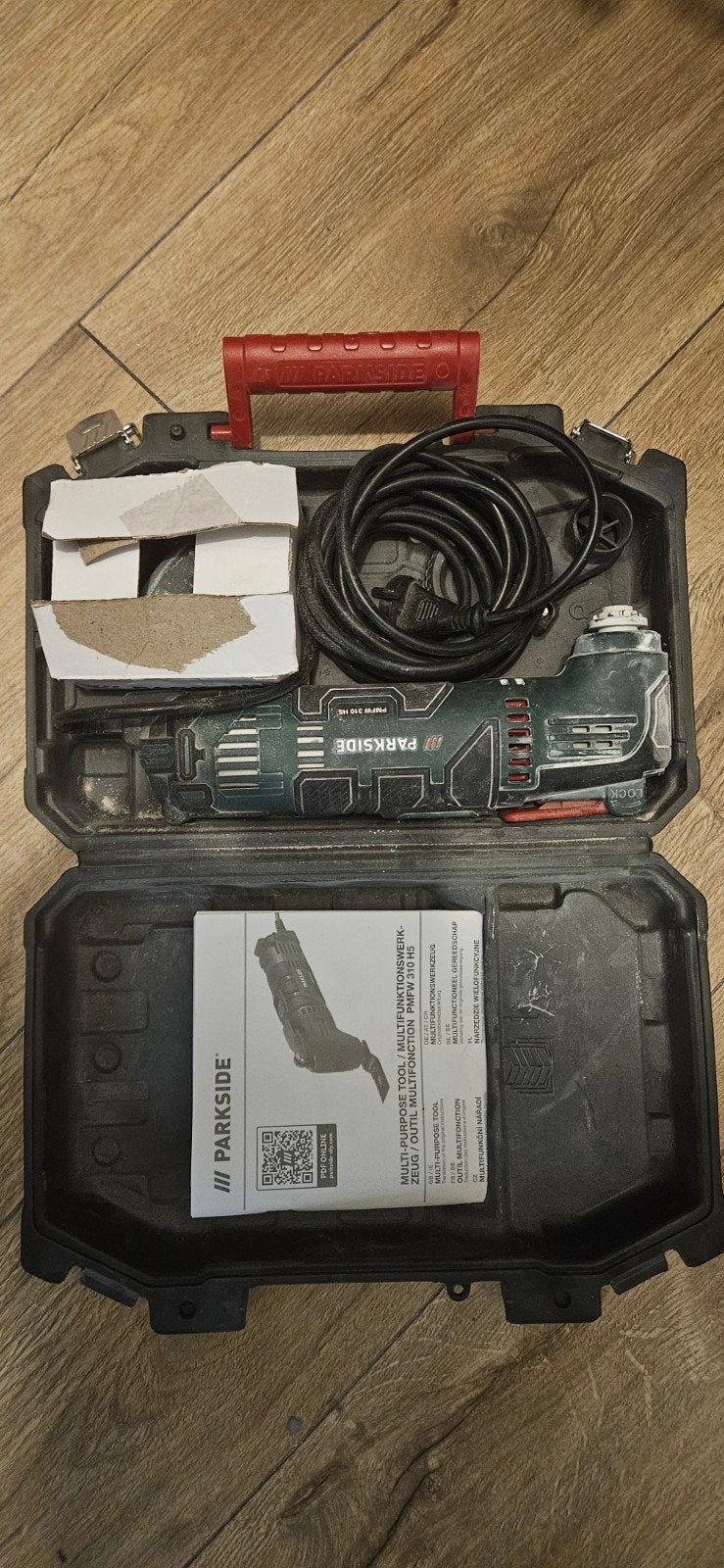 Parkside Multitool PMFW 310 H5 met accessoires, Ophalen of Verzenden, Gebruikt