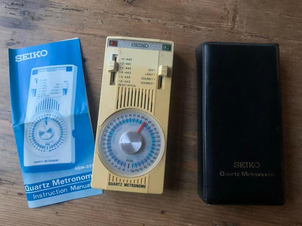 SEIKO Quartz Metronoom SQM-35 met handleiding en hoesje, Ophalen of Verzenden, Gebruikt