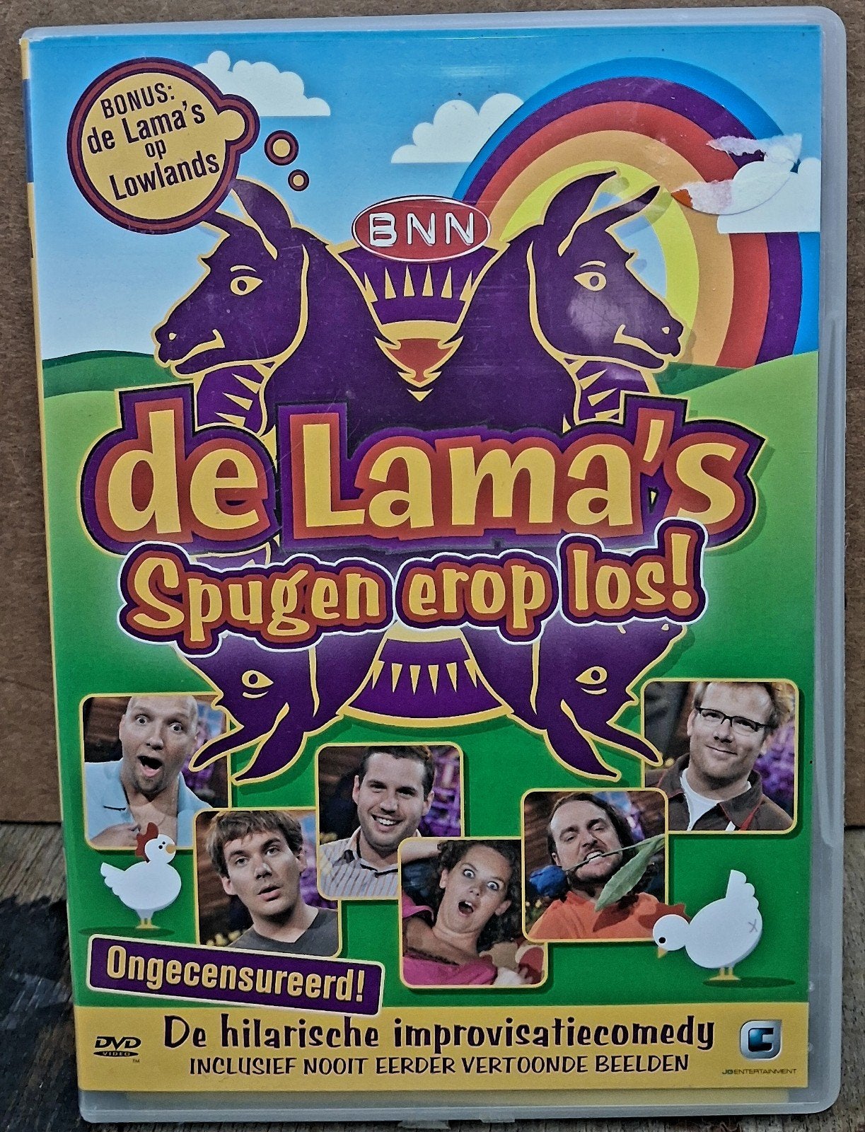De Lama's Spugen Erop Los! - Ongecensureerd DVD, Alle leeftijden, Ophalen of Verzenden, Zo goed als nieuw, Overige genres