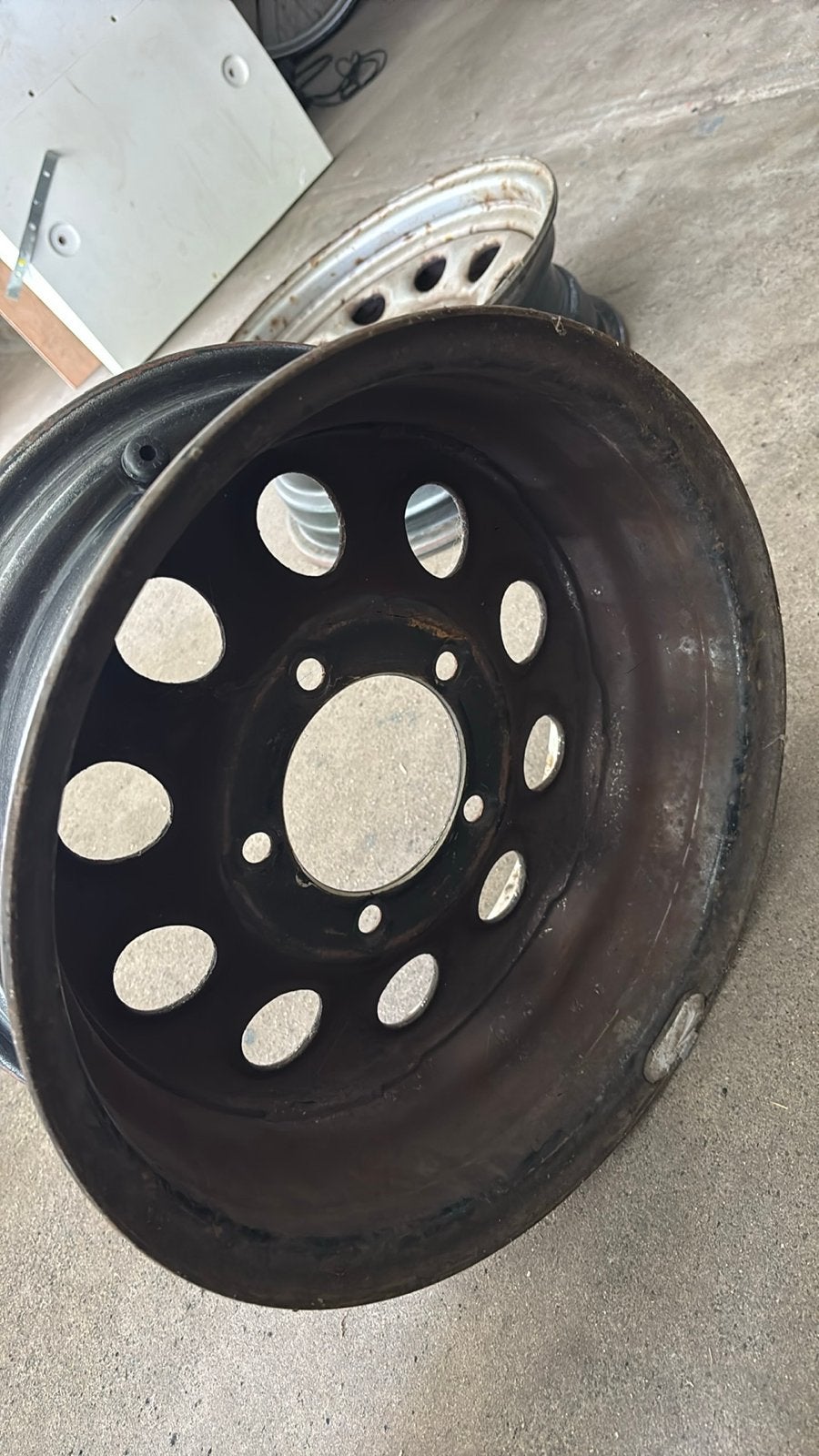 Gebruikte 15 inch stalen velgen (set van 2), Ophalen, Gebruikt