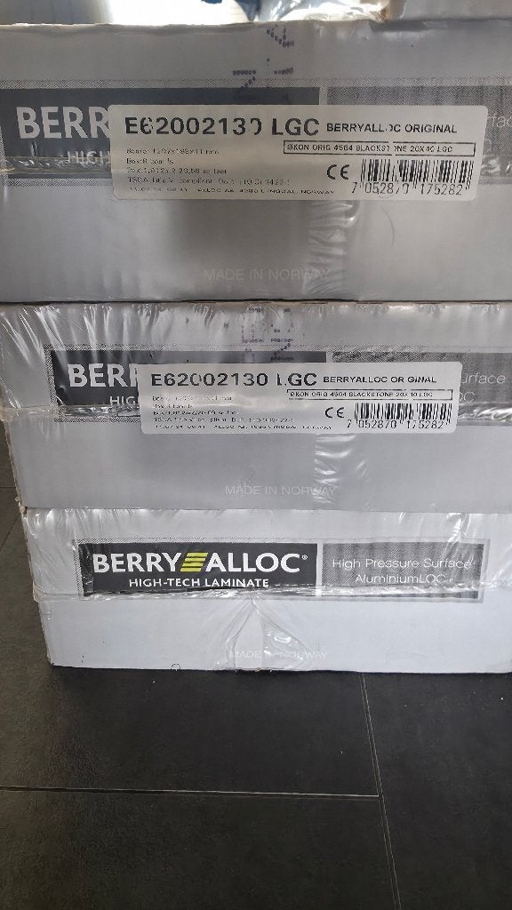7NIEUWE BerryAlloc laminaat pakken (laminaat met ondervloer), Ophalen, 50 tot 150 cm, Nieuw, 10 m² of meer