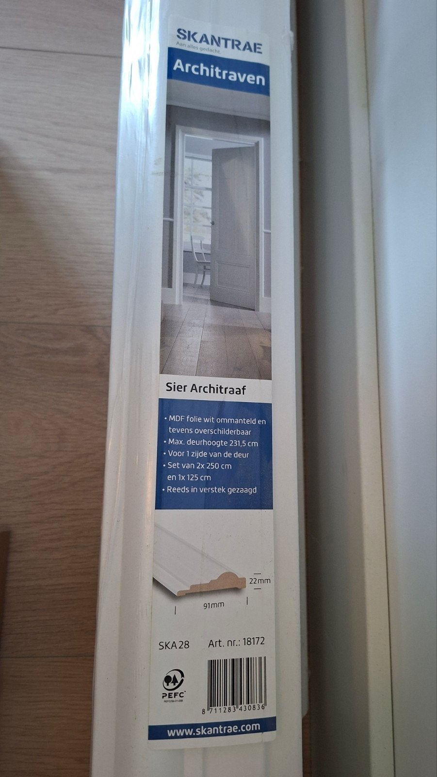 4 sets Architraven., Doe-het-zelf en Verbouw, Hout en Planken, Ophalen, Nieuw, 50 mm of meer, Minder dan 200 cm