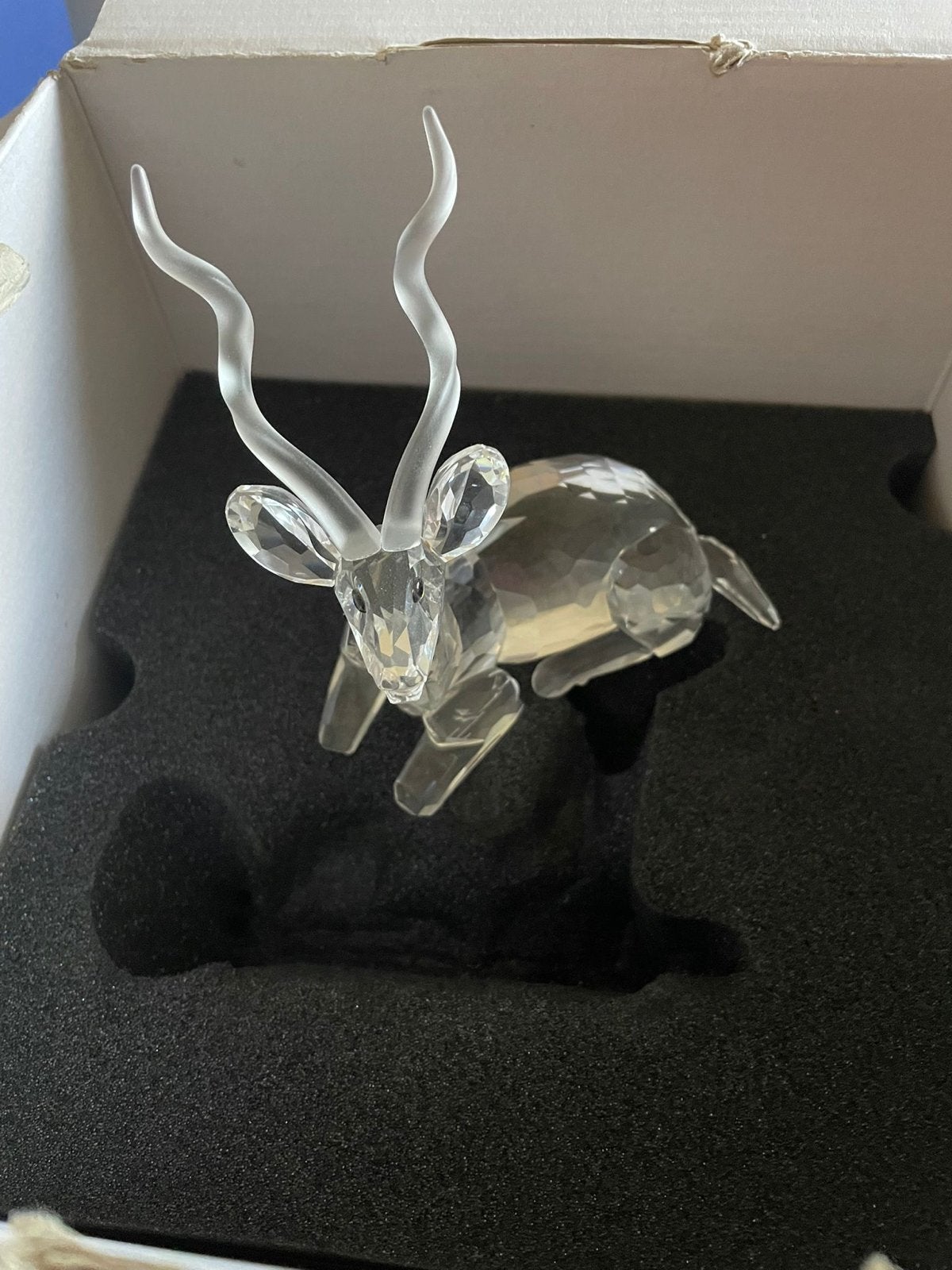 Swarovski Jaarstuk Koedoe Kristalbeeldje, Verzamelen, Ophalen of Verzenden, Zo goed als nieuw, Figuurtje