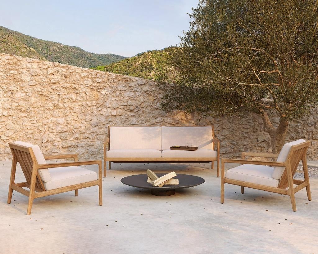 Ethnicraft Outdoor Meubelen Teak Bok Jack Loungeset Ligbed, Ophalen, Nieuw, Teakhout, Eettafel