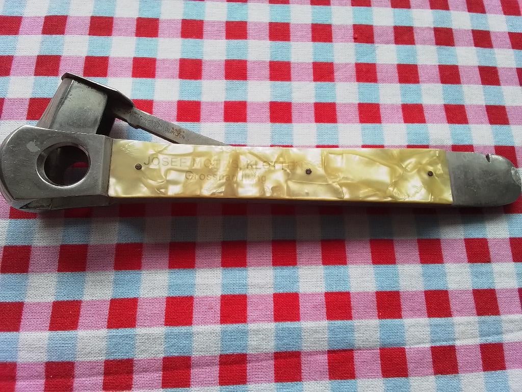 Vintage  sigarenknipper Pfeilring uit Solingen, Ophalen of Verzenden, Gebruikt, Overige typen