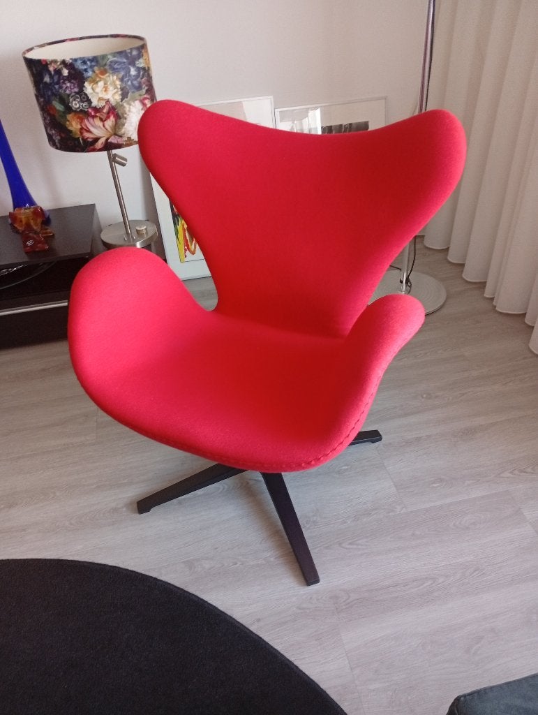 rode Design Fauteuil, Ophalen, Gebruikt, Minder dan 75 cm, Modern