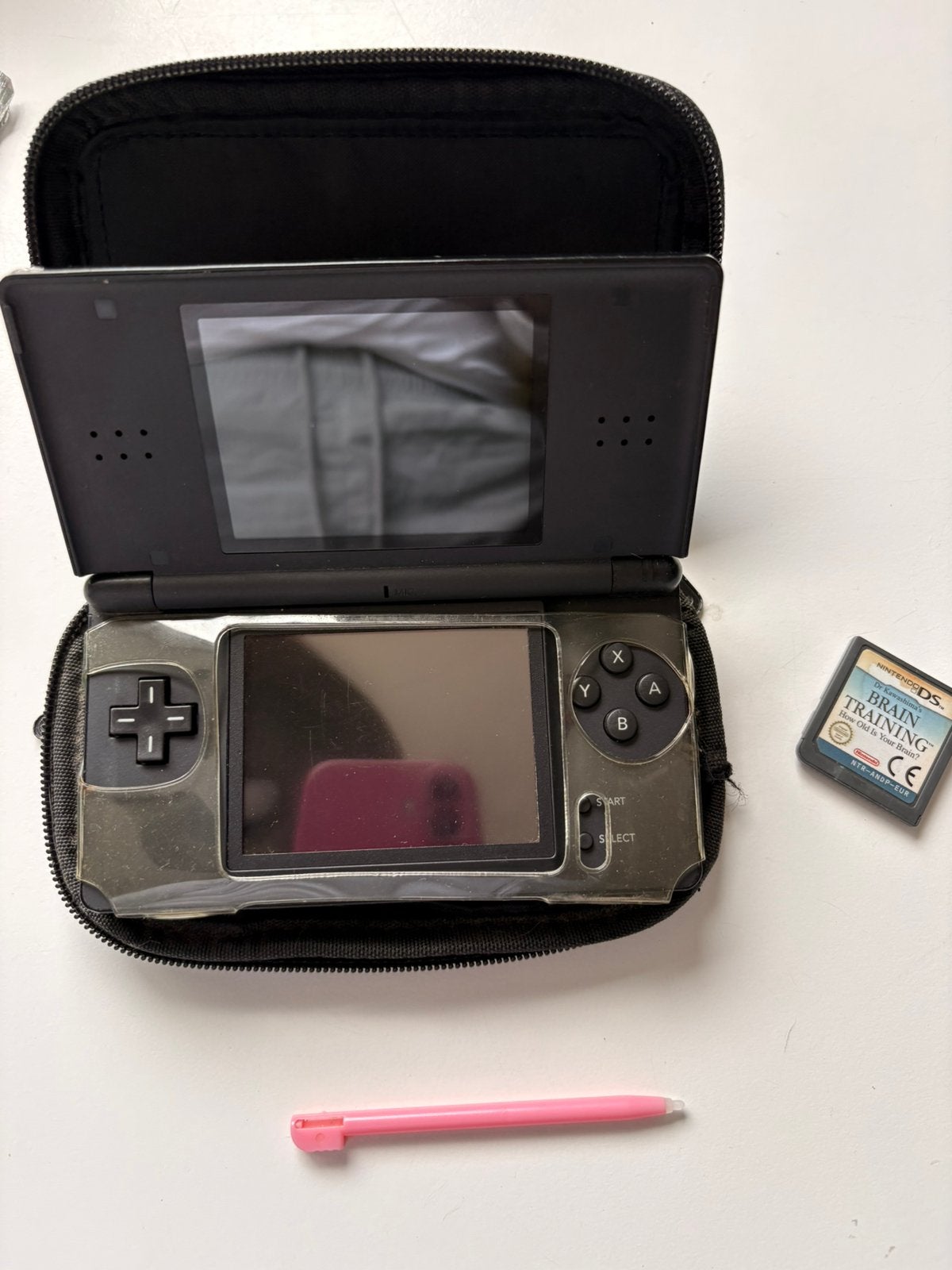 Titel: Nintendo DS Lite Zwart – Getest & Werkend, Met games, Gebruikt, Zwart, Ophalen of Verzenden