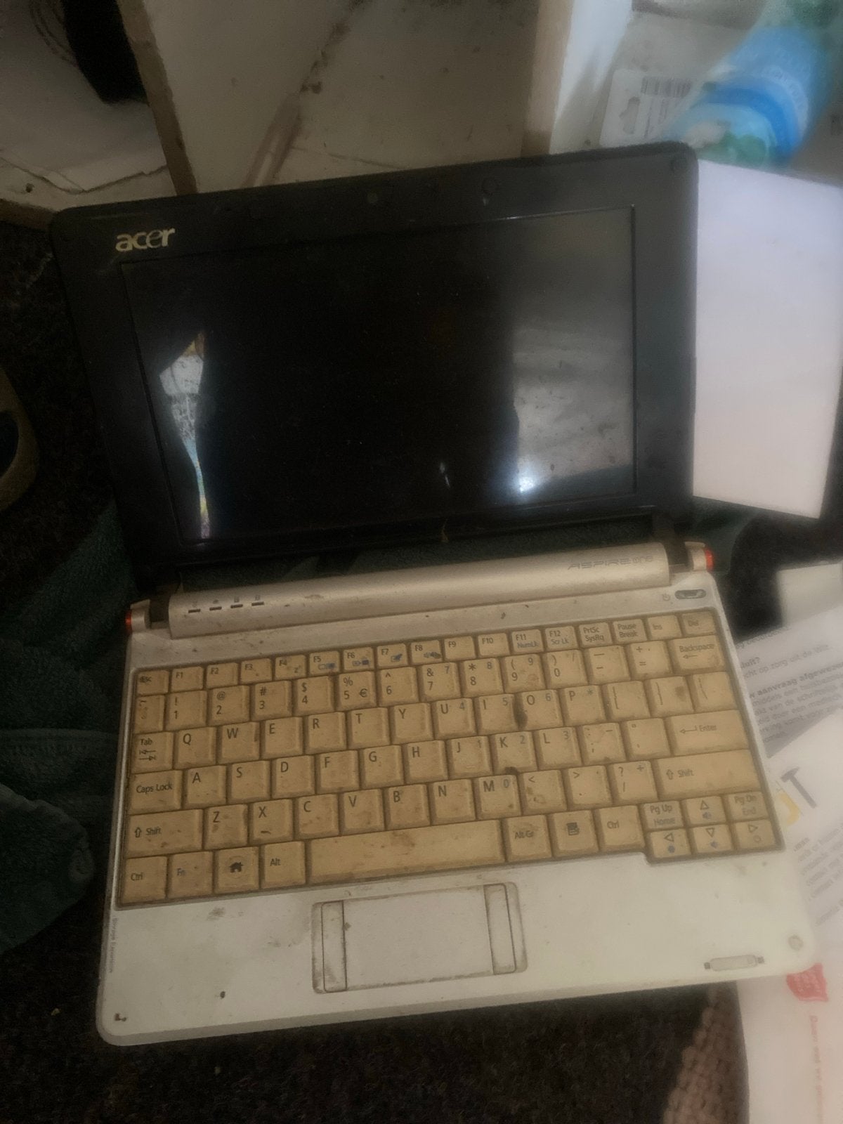 Acer laptop - Compact en draagbaar, Computers en Software, Windows Laptops, Gebruikt, HDD, Minder dan 4 GB, Qwerty
