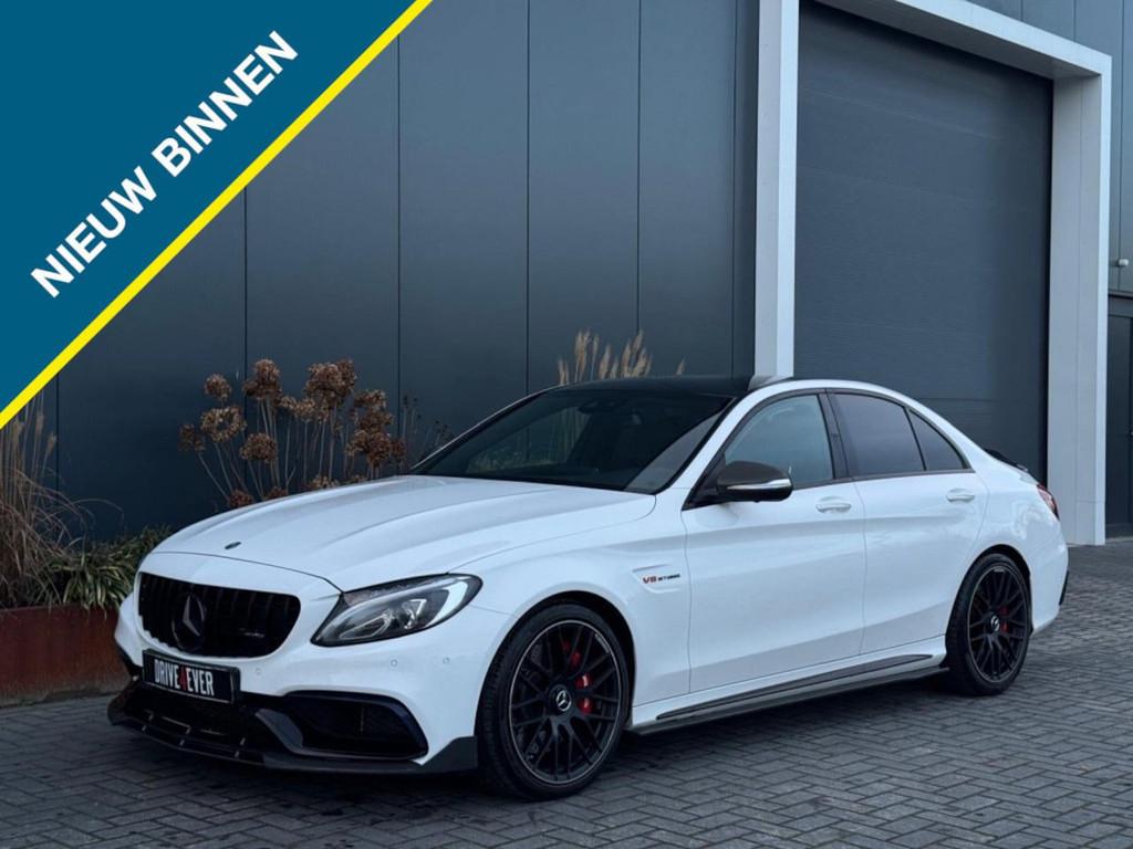Mercedes-Benz C-klasse AMG 63 NAVI 360 CAMERA LEDER LED SPOR, Auto's, Mercedes-Benz, Automaat, Gebruikt, 8 cilinders, Automatische klimaatregeling