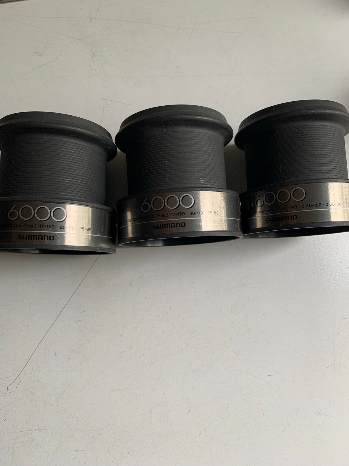 Shimano 6000 reservespoelen in prima staat, Ophalen of Verzenden, Zo goed als nieuw, Overige typen