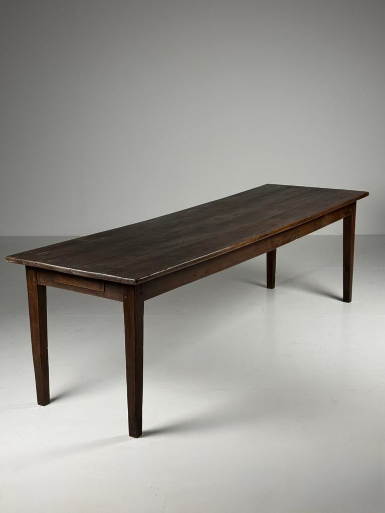 Franse eettafel antiek 19e eeuw eiken, Ophalen of Verzenden