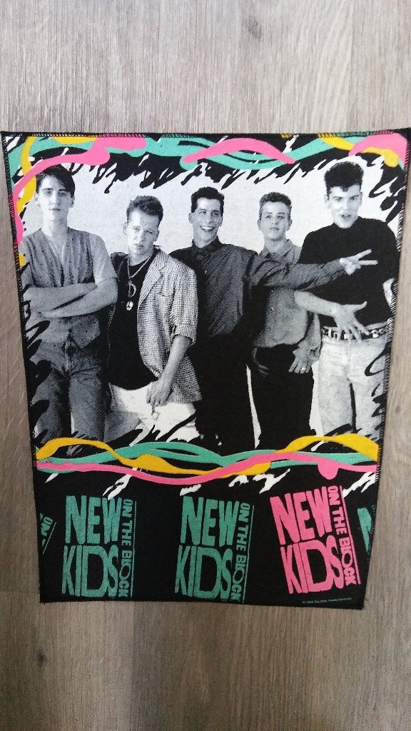 New Kids on the Block NKOTB boyband backpatch patch, Verzamelen, Ophalen of Verzenden, Nieuw, Kleding