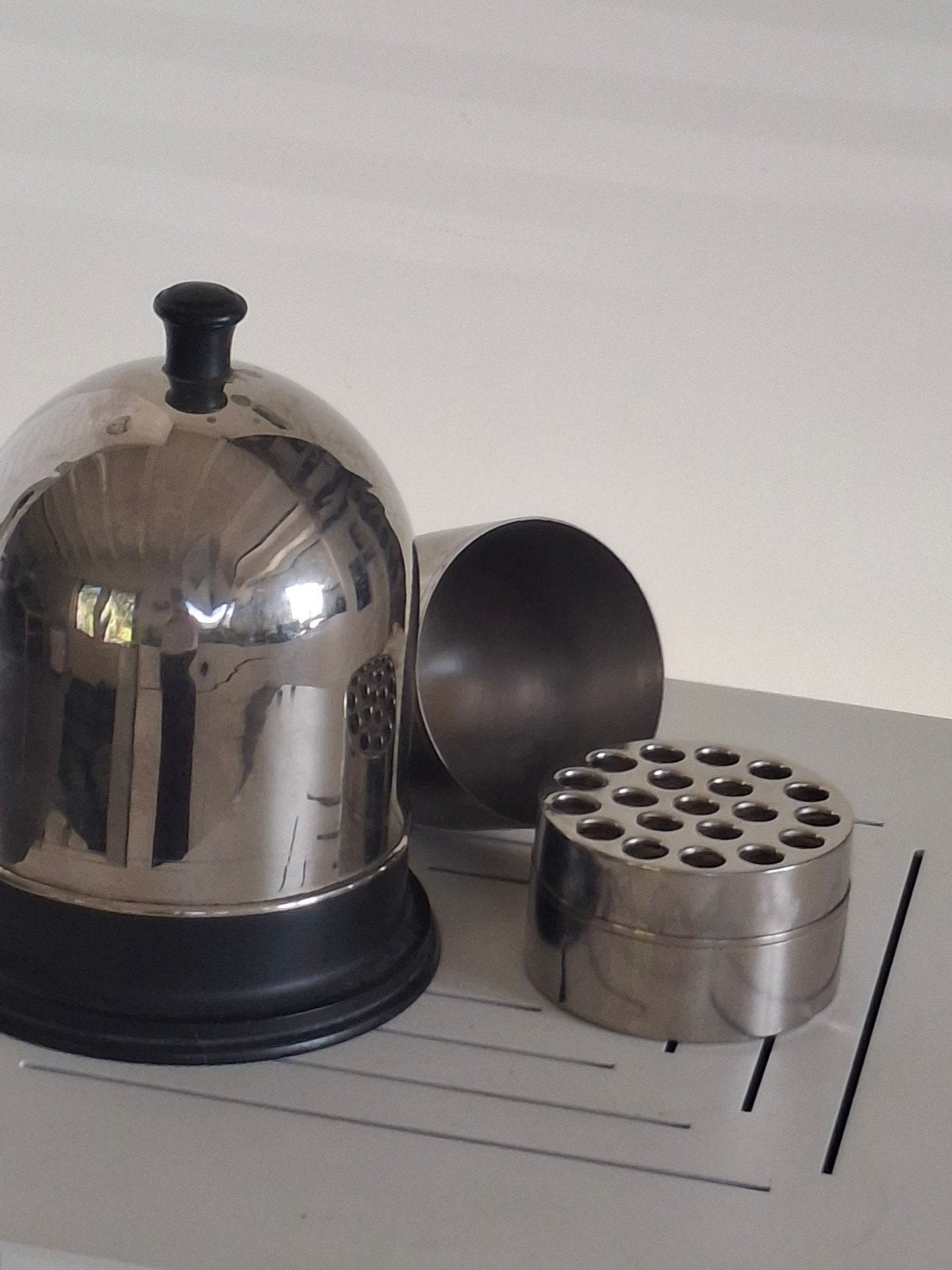 Vintage sigarettendispenser en asbak set, Ophalen of Verzenden
