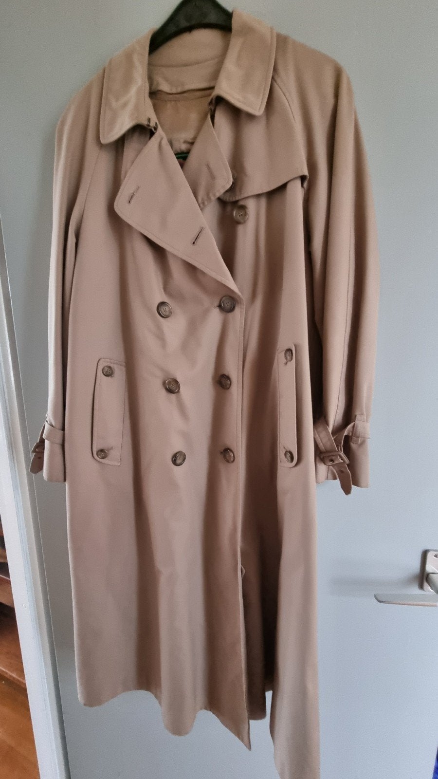 Vintage Regenjas met wollen uitneembare voering, Kleding | Dames, Ophalen of Verzenden, Zo goed als nieuw, Beige