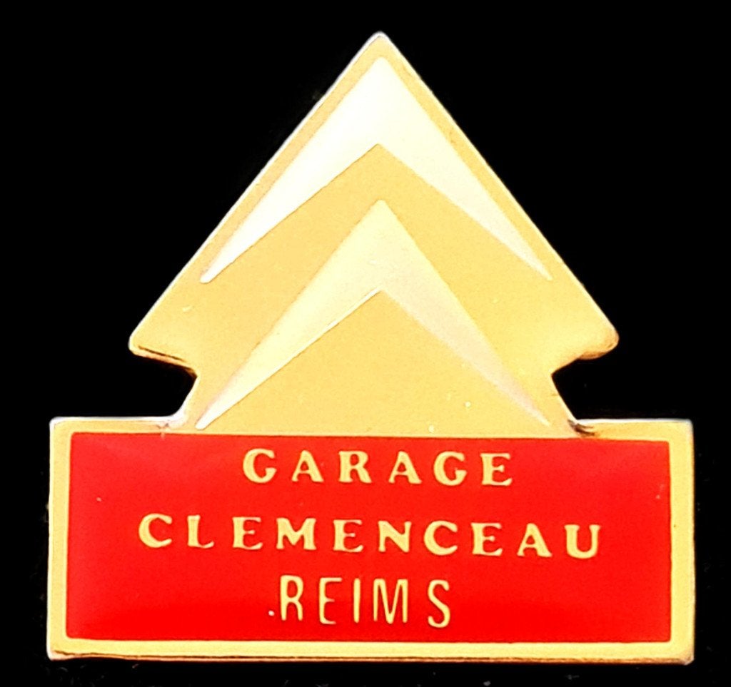 Citroën- Garage Clemenceau Reims pin, Verzamelen, Verzenden, Nieuw, Transport, Speldje of Pin