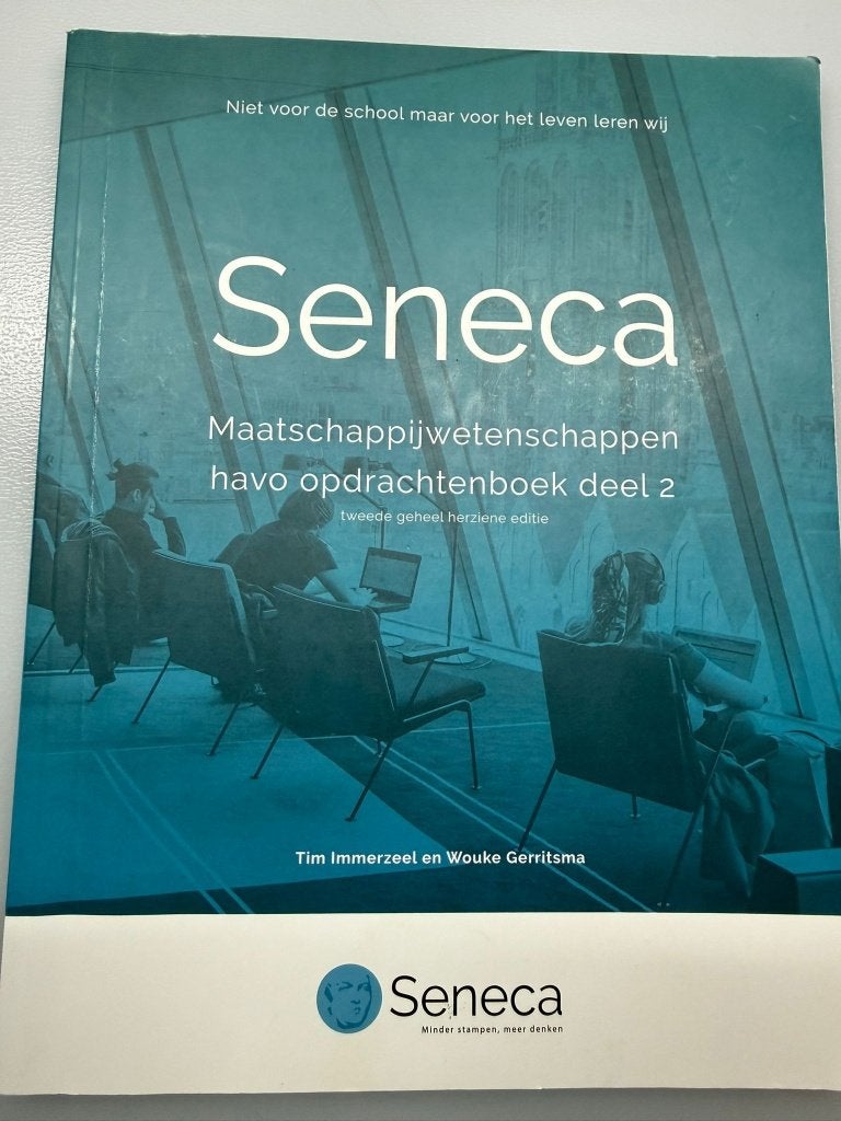 Opdrachtenboek deel 2 Maatschappijwetenschappen HAVO, Boeken, Ophalen of Verzenden, Zo goed als nieuw, Seneca, Beta