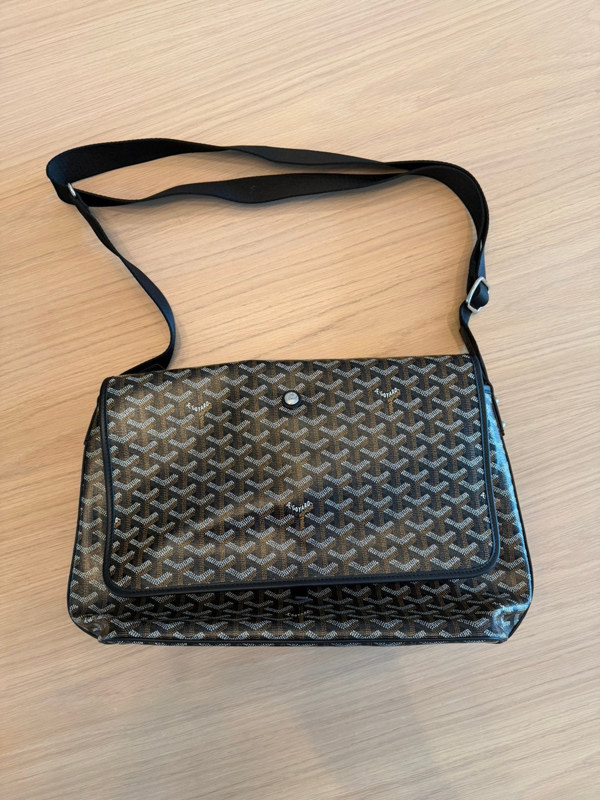 Goyard - stijl Messenger Bag – luxe look – zeer nette staat, Verzenden, Zo goed als nieuw, Zwart