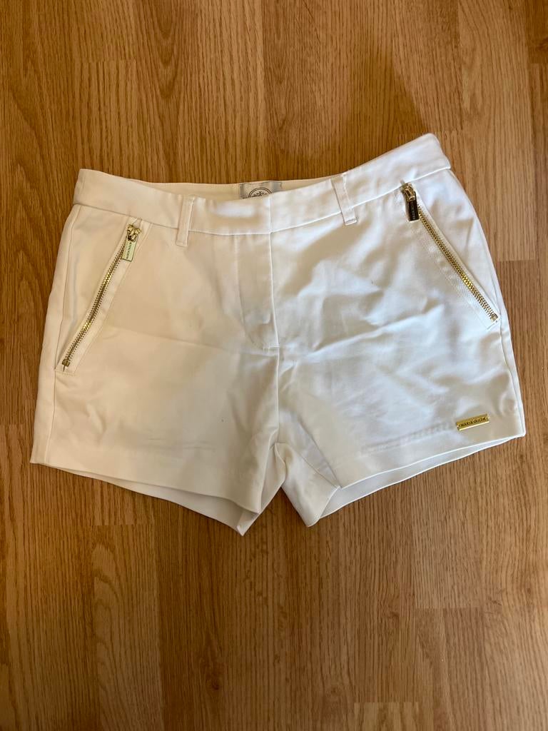 Witte Maria Tailor shorts met gouden ritsen, Kort, Wit, Ophalen of Verzenden, Zo goed als nieuw