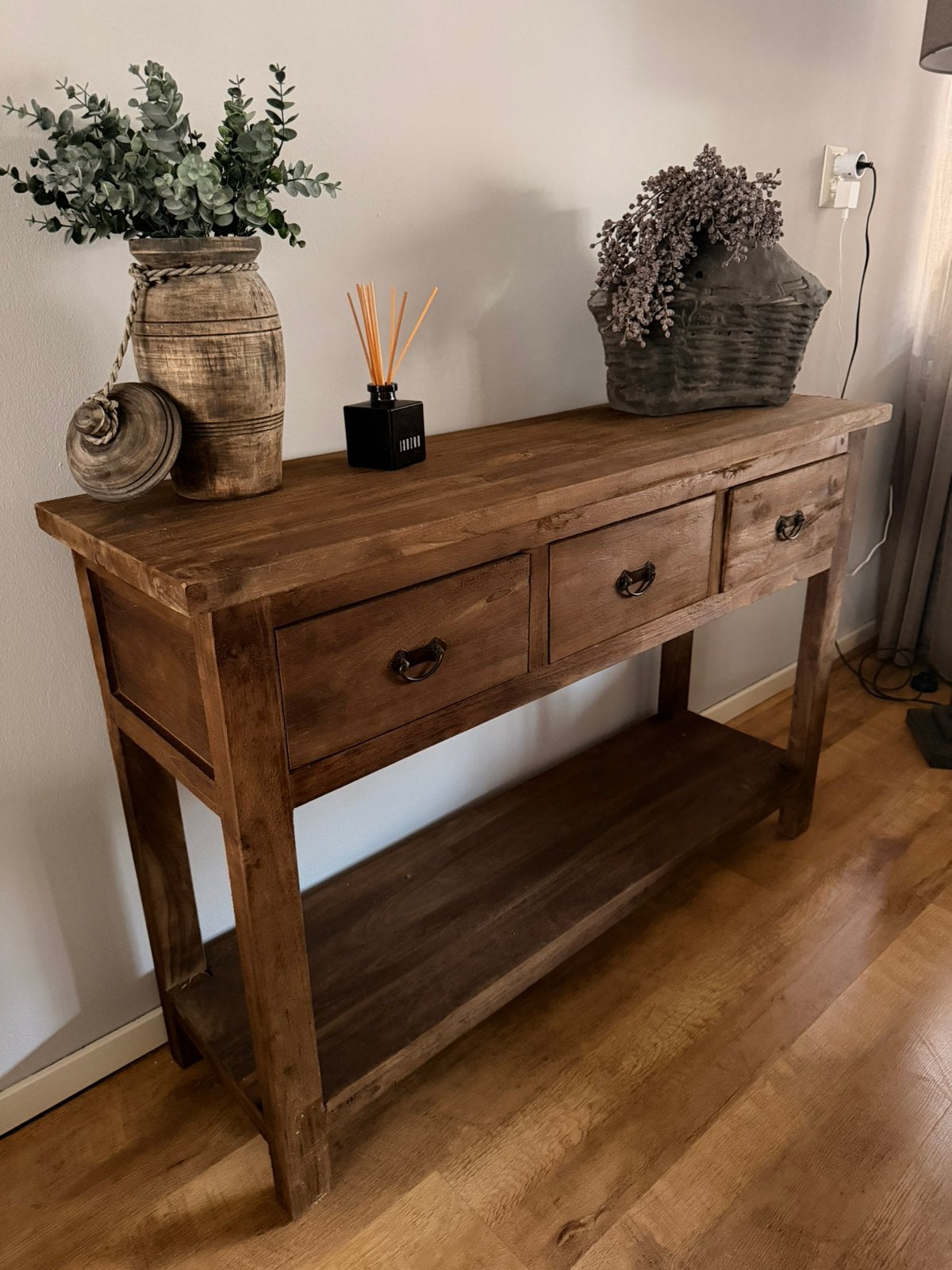 Teak houten side table NIEUW, Ophalen, 100 tot 150 cm, Nieuw, 25 tot 50 cm