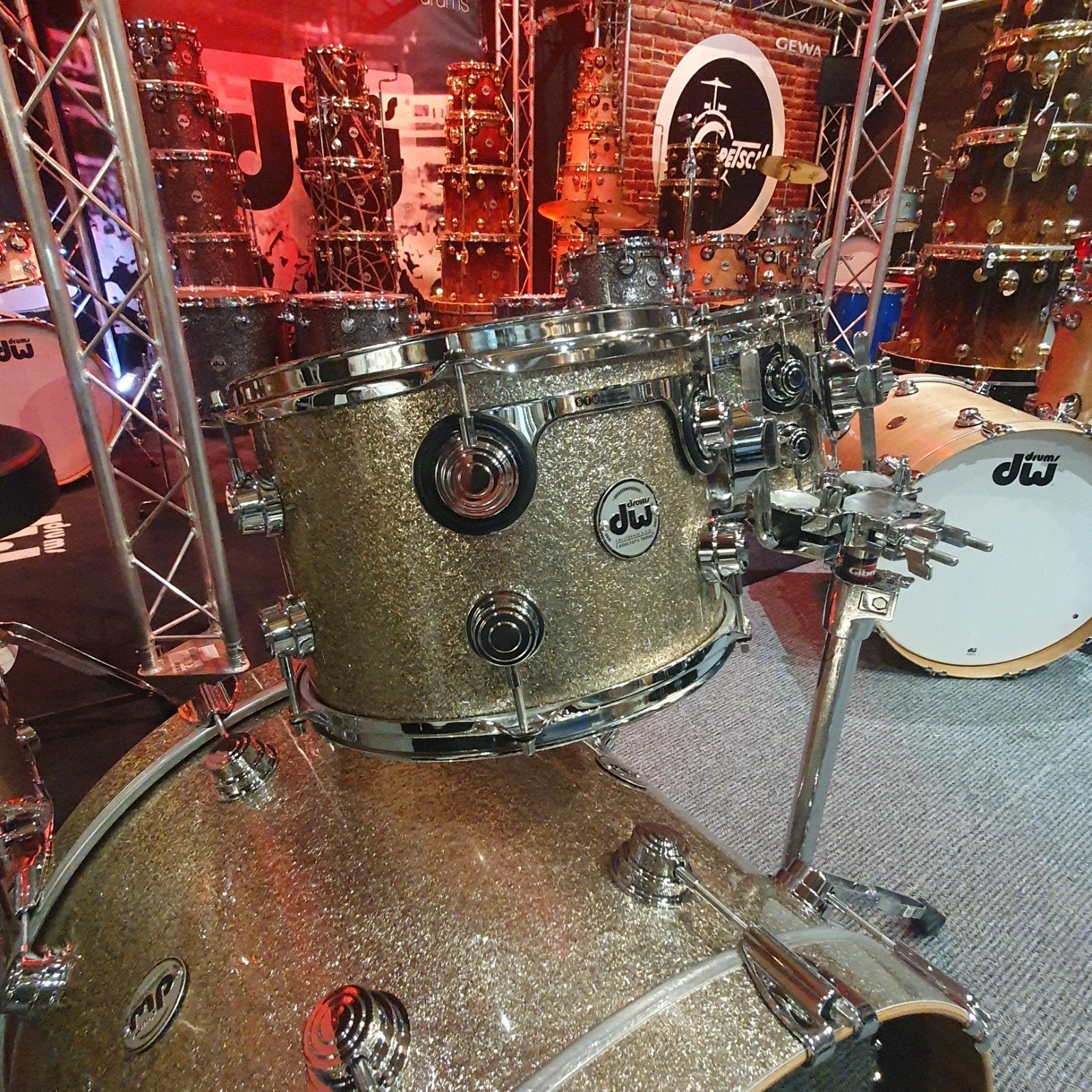 DW Collector's maple Mahogany: nicke sparcle glass, Muziek en Instrumenten, Ophalen of Verzenden, Nieuw, Overige merken