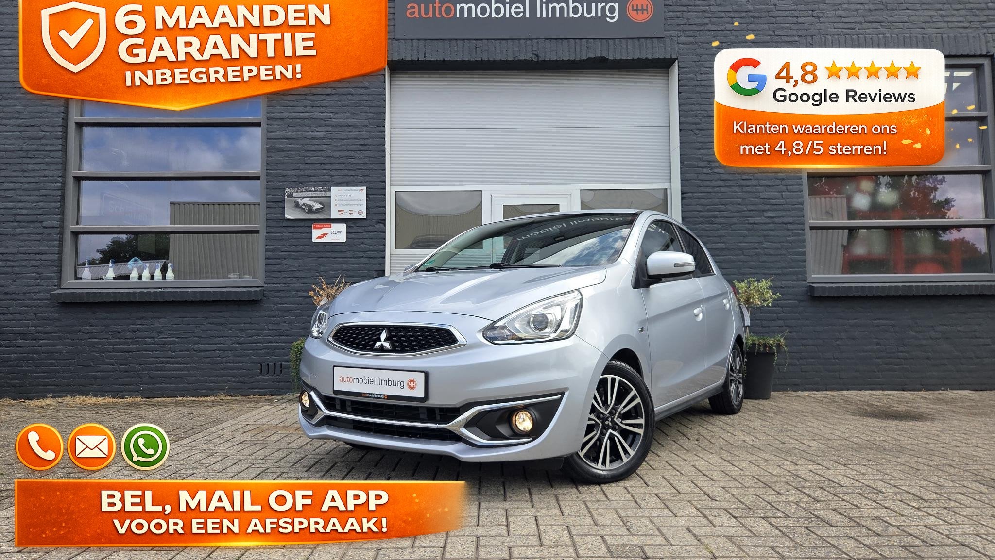 Mitsubishi Space Star 1.2 Edition100+ | AUTOMAAT | 1e EIGENA, Auto's, Stof, Gebruikt, 23 km/l, Bedrijf