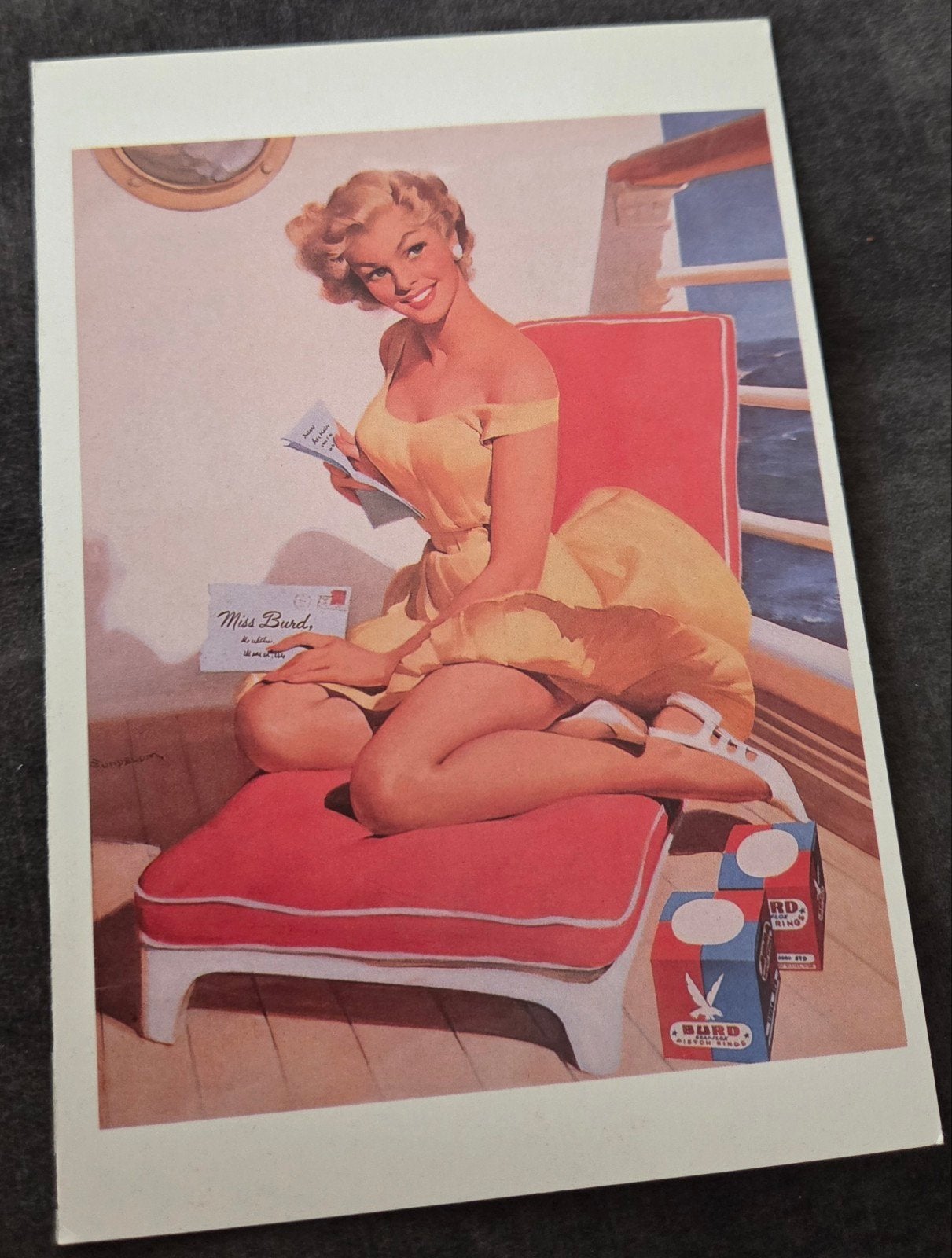 Vintage Pin-up Ansichtkaart - Gil Elvgren Stijl, Verzenden, Ongelopen, Overige thema's