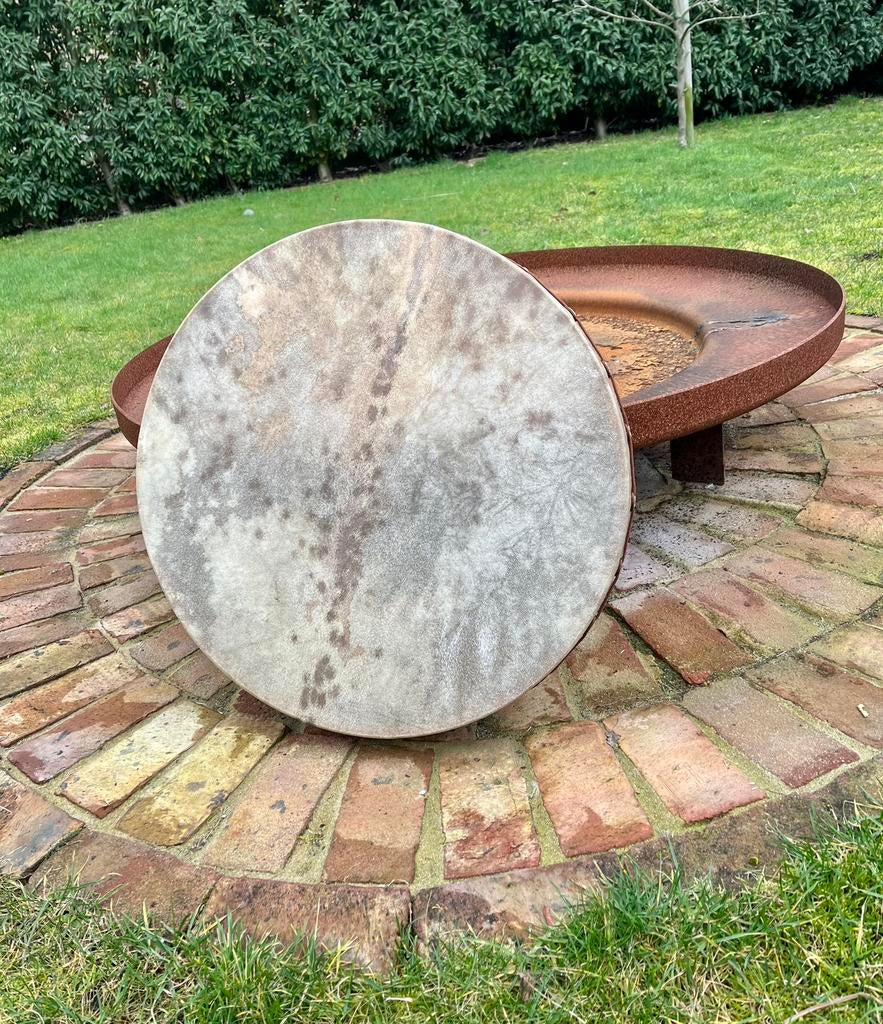 Sjamaan drum Edelhert (perkament) 50 cm., Muziek en Instrumenten, Percussie, Ophalen of Verzenden, Nieuw