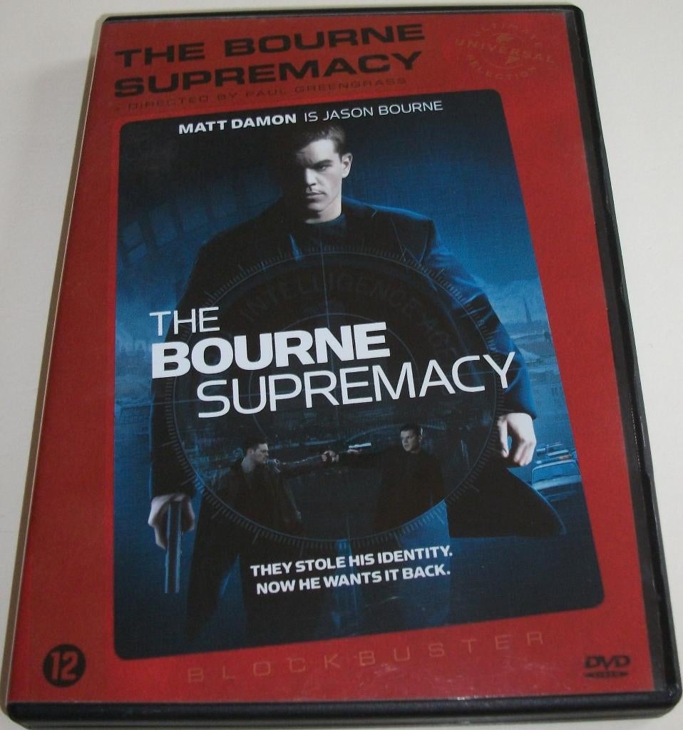 Dvd *** BOURNE SUPREMACY *** Blockbuster, Cd's en Dvd's, Dvd's | Actie, Zo goed als nieuw, Actiethriller, Vanaf 12 jaar, Ophalen of Verzenden