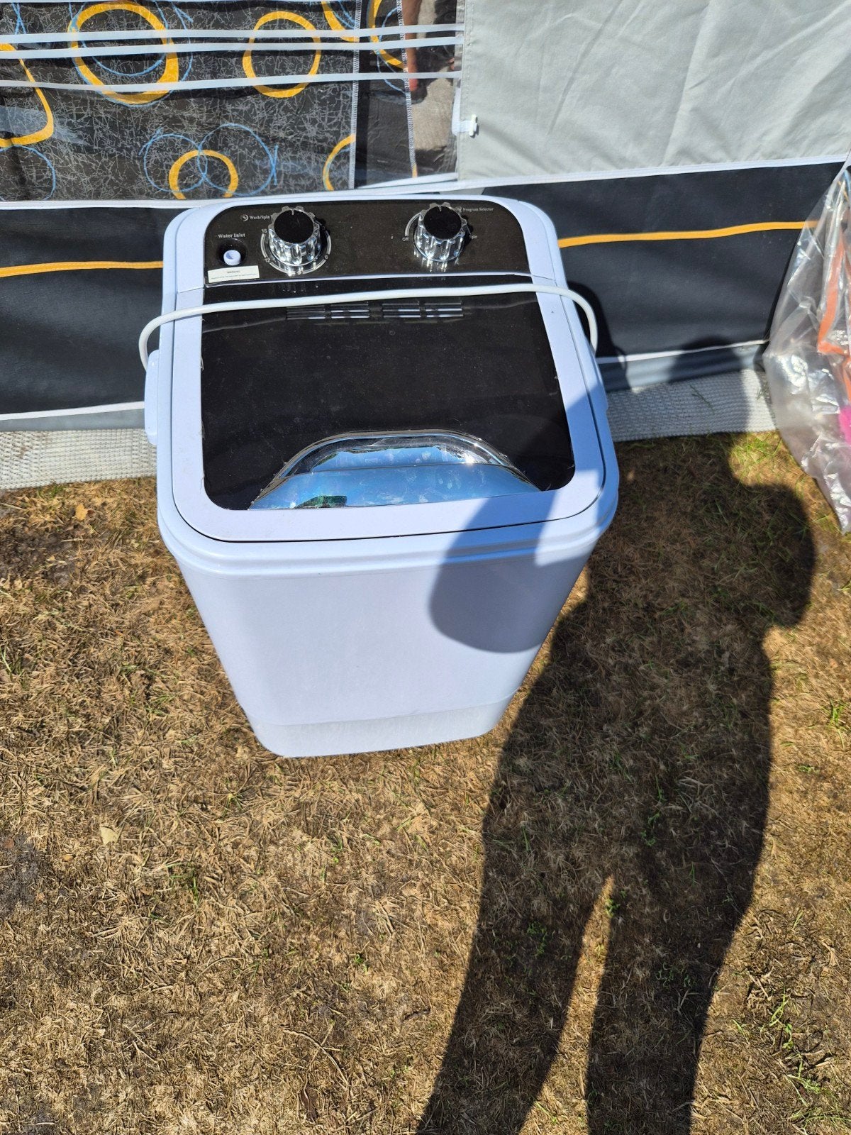 camping wasmachine, Witgoed en Apparatuur, Wasmachines, Ophalen, Minder dan 1200 toeren, Minder dan 85 cm, Minder dan 4 kg