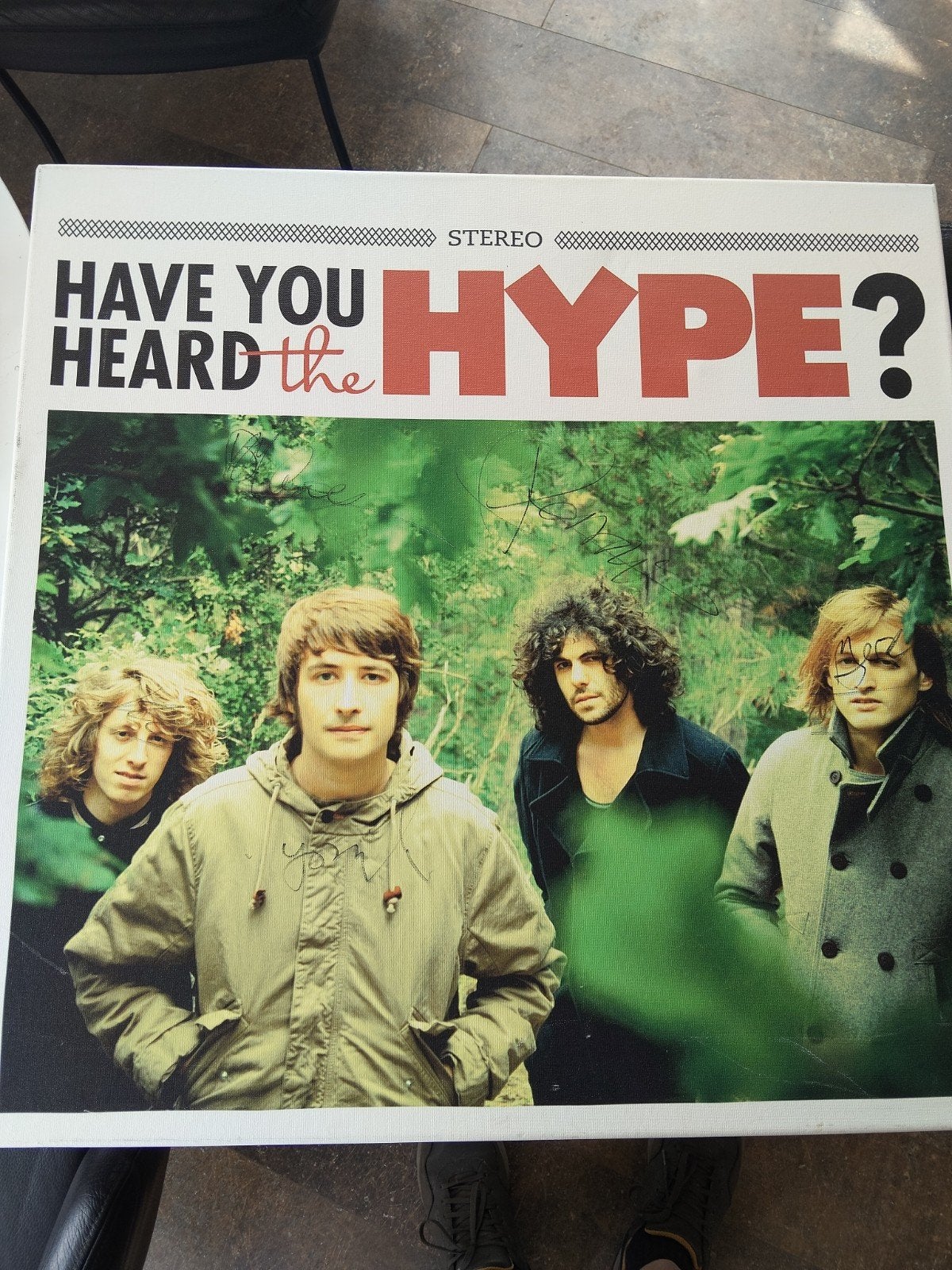 Uniek XL Promo The Hype 70x70 met de orginele handtekeningen, Cd's en Dvd's, Ophalen of Verzenden, Zo goed als nieuw, Overige formaten