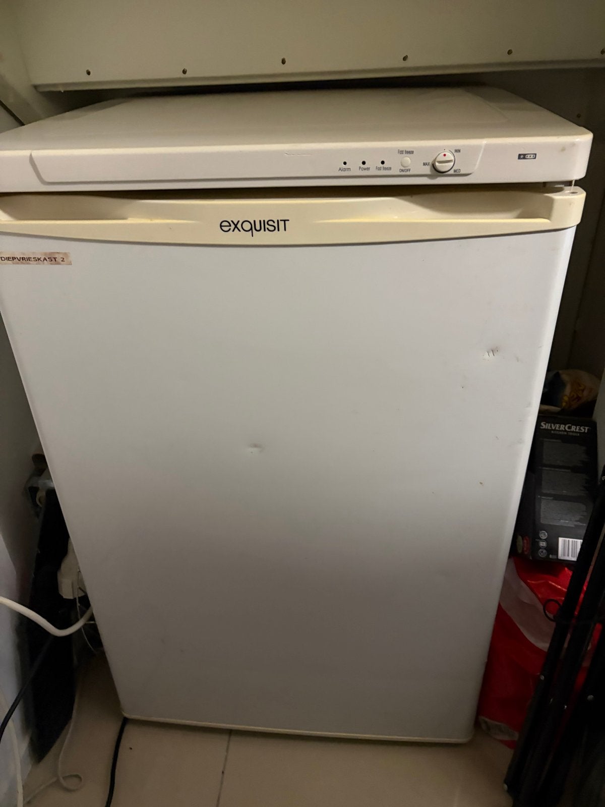 Vrijstaande Vrieskast  Exquisit 85cm, Witgoed en Apparatuur, Gebruikt, Minder dan 85 cm, Minder dan 60 cm, Vrijstaand
