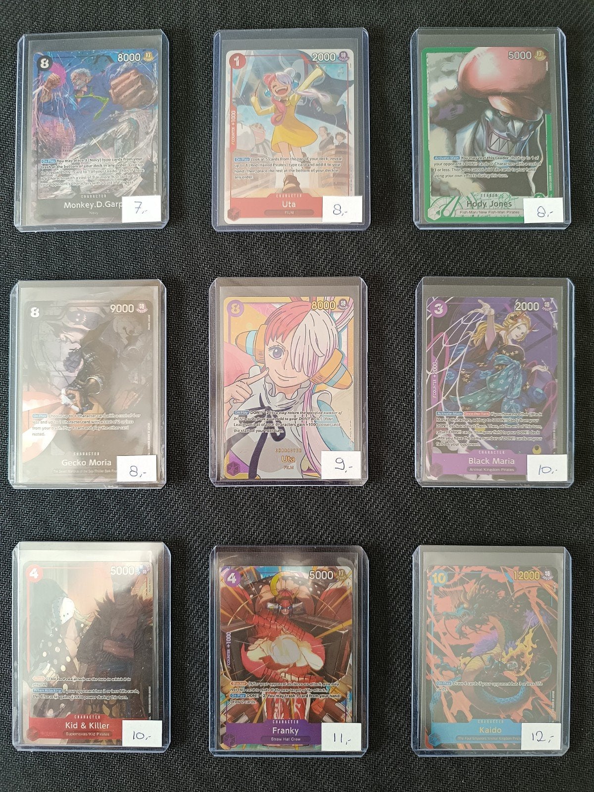 One Piece TCG Hits marktwaarde 1279,- euro!, Ophalen of Verzenden, Nieuw, Meerdere kaarten, Foil
