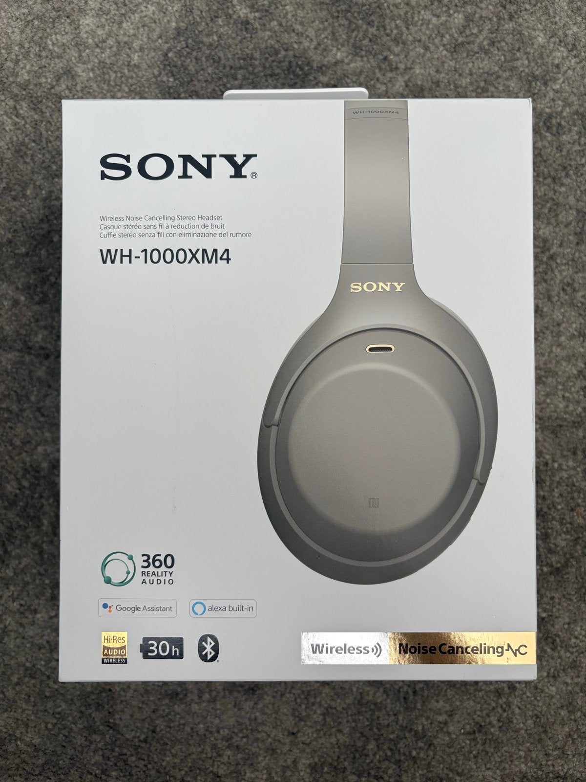Sony WH-1000XM4 Zilver | Nieuw | Noise Cancelling, Audio, Tv en Foto, Koptelefoons, Zilver, Bluetooth, Ophalen of Verzenden, Zo goed als nieuw