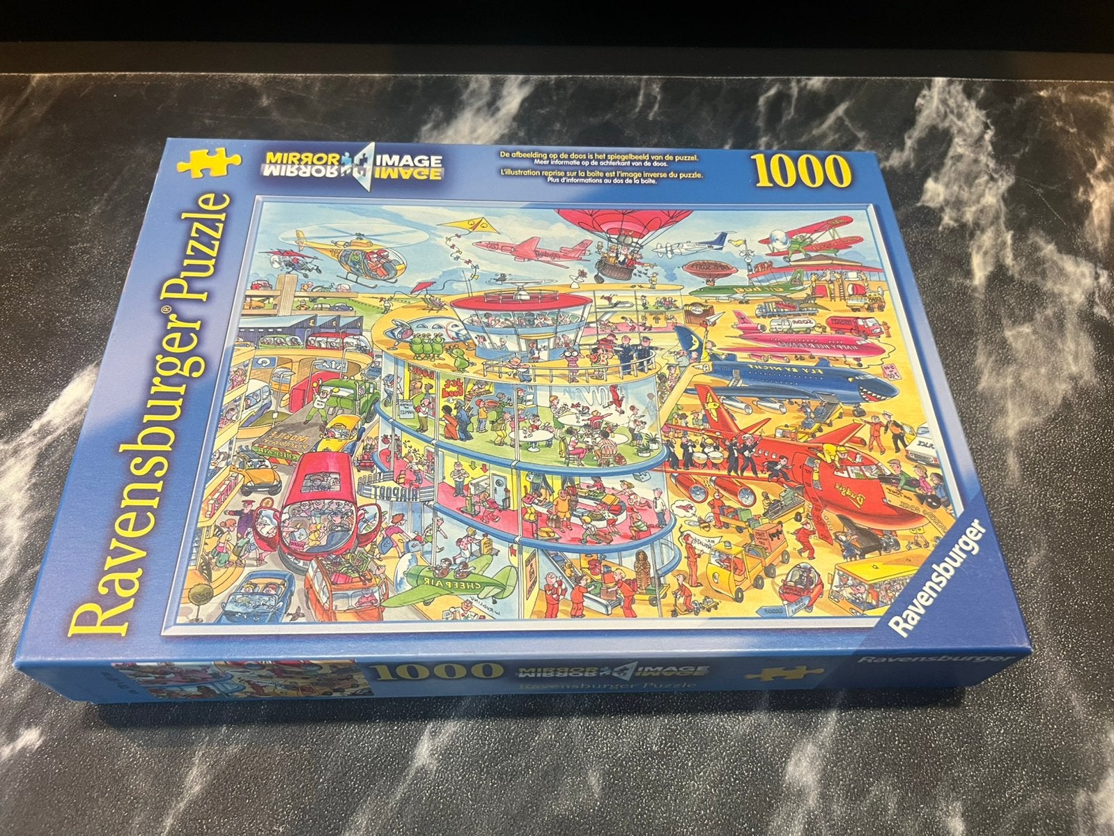 Ravensburger puzzel 1000 stukjes Luchthaven, Ophalen of Verzenden, 500 t/m 1500 stukjes, Zo goed als nieuw