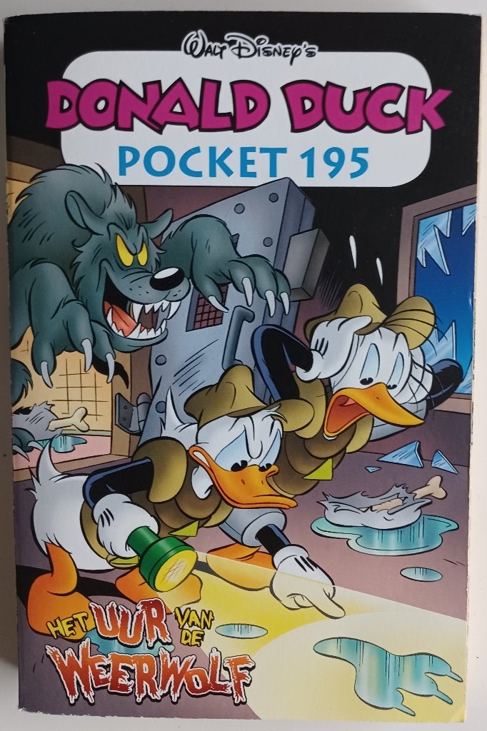 donald duck pocket 195 het uur van de weerwolf, Gelezen, Eén stripboek, Ophalen of Verzenden, Disney