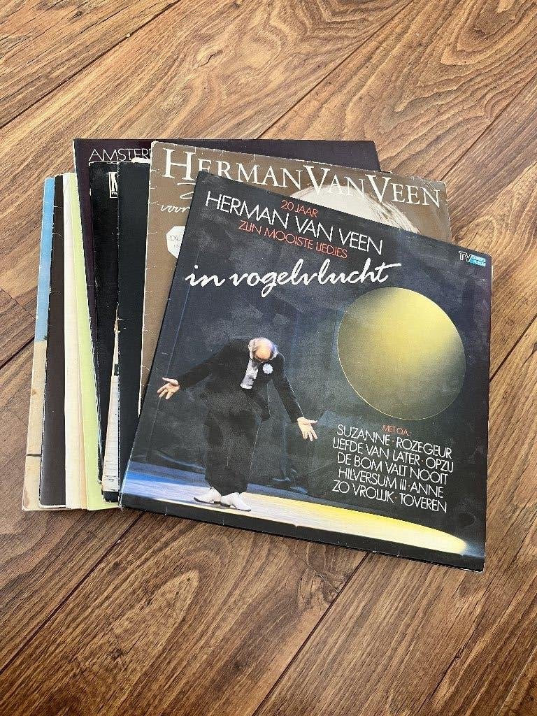 Herman van Veen - 21 verschillende lp's vinyl, LP, Gebruikt, Cabaret of Kleinkunst, Ophalen of Verzenden