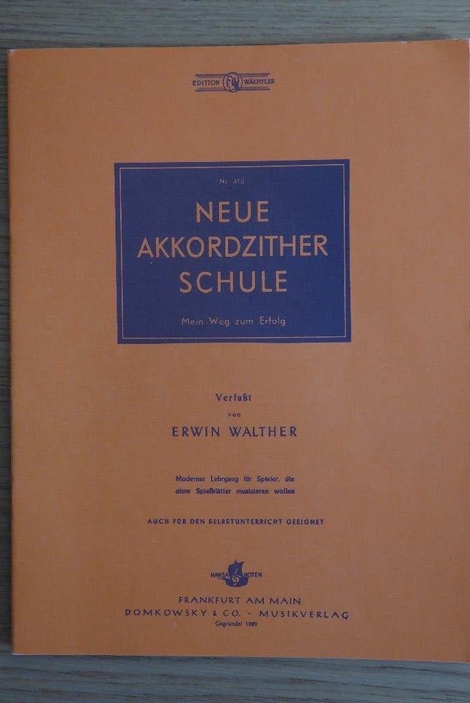 Edition Wächtler Neue Akkordzitherschule, Ophalen of Verzenden, Zo goed als nieuw, Artiest of Componist, Populair