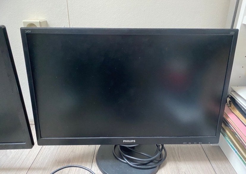 Philips 243V LED Monitor - 24 inch Full HD, Gebruikt, Full HD, Ophalen of Verzenden, LED