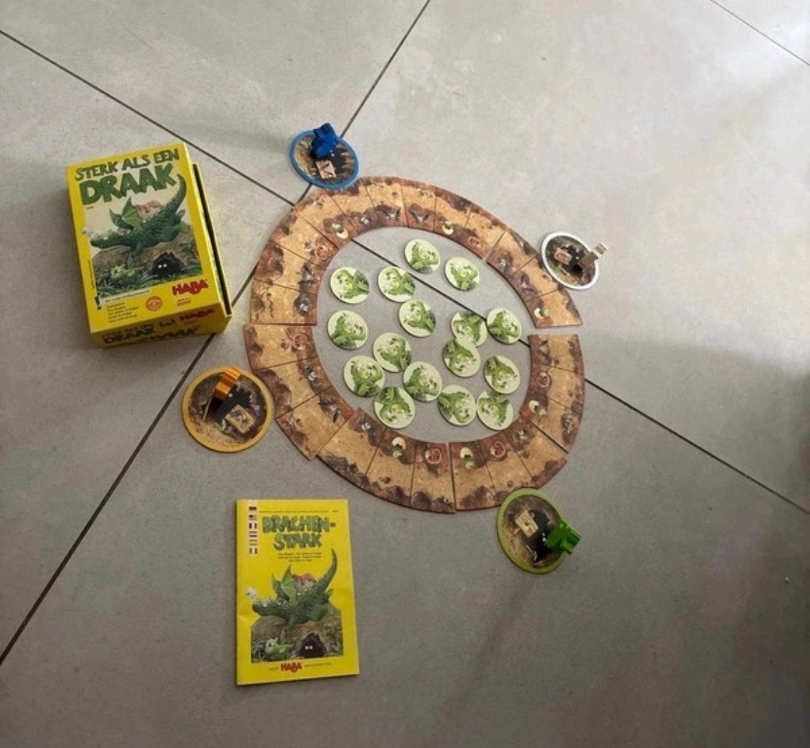 HABA Sterk als een Draak bordspel, Een of twee spelers, Ophalen of Verzenden, Zo goed als nieuw