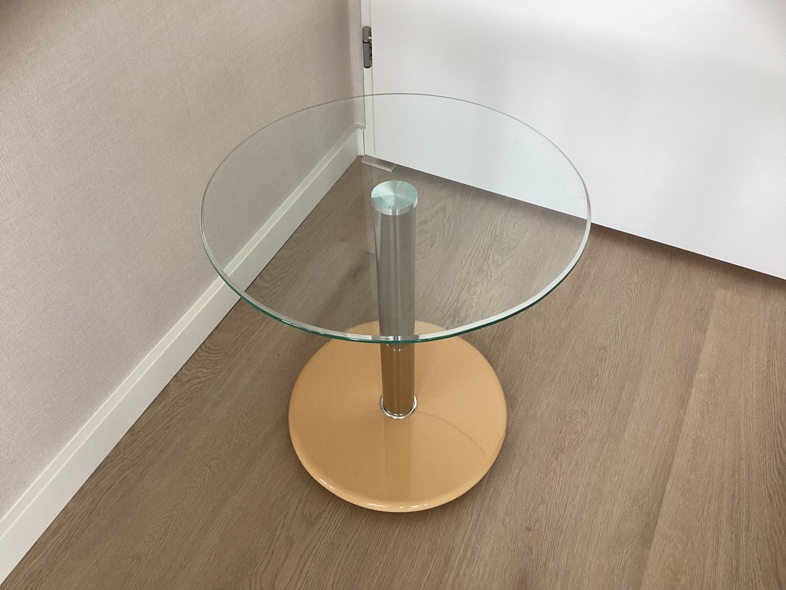 Metaform ronde bijzettafel., 45 tot 60 cm, Minder dan 55 cm, Jaren 80, Rond